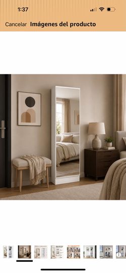 Shoe Rack with Mirror / Zapatero con Espejo