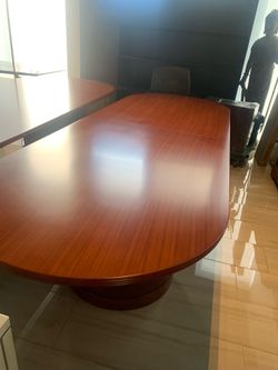 New wood conference table 4’x10’