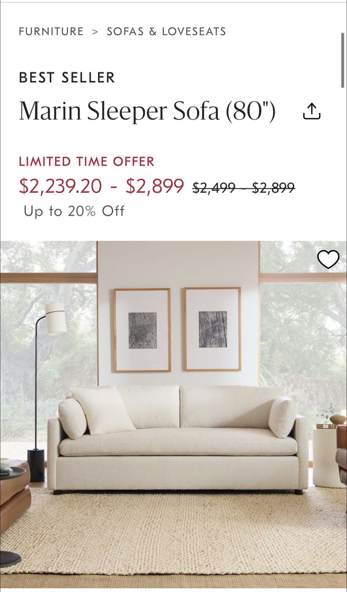 West Elm Sofa