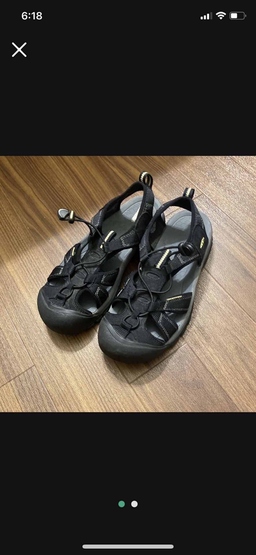 Mens Or Womens Black Keen Water Shoes 10.5