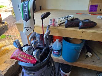 Golf clubs, scotty cameron,  callaway elyte, Taylormade stealth 3 wood titleist vokey
