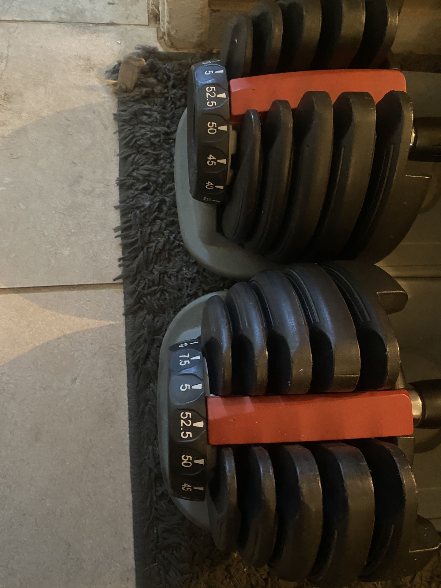 Interchangeable Dumbbells