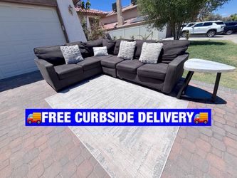 🚚FREE DELIVERY🚚 ✨🩶🖤 Dark Gray/Black Color Ashley Furniture Sectional🩶🖤✨