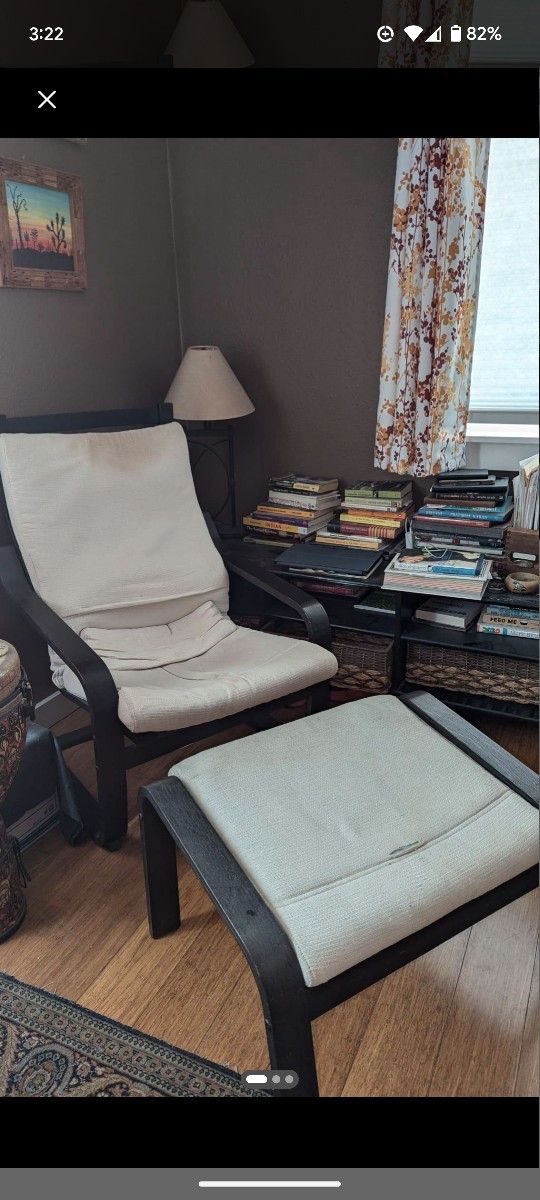 Arm Chair With Ottoman
