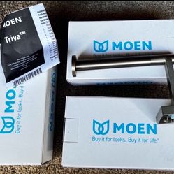 Moen Bp1808 Chrome Triva Wall Mounted Euro Toilet Paper Holder. Total 5 .Each $10