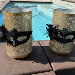 Masquerade Vases, Candy Dish, And Mask
