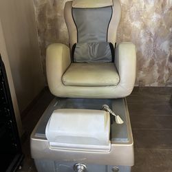 SpaJoy Pedicure Spa Massage Chair with Foot Basin – $375 Each (2 Available)
