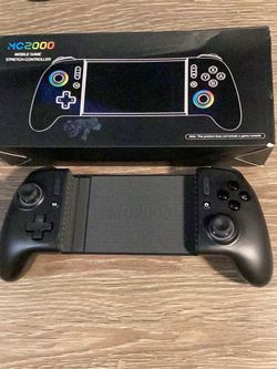 New MC200 Mobile Gaming Controller for iPhone & Android /iPad Mini, Phone Controller with Hall Effect Joysticks & Analog Trigger, Enhanced Grip, RGB L