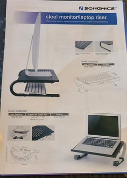 Stand For Monitor Or Laptop, New, Black Color