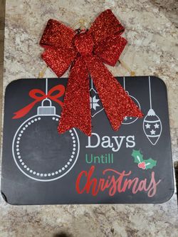 Countdown To Christmas Chalkboard