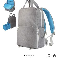 Deco Gear Multifunction Camera Backpack for DSLR & Mirrorless Cameras, Pro Lenses, and Accessories, w/Rain Cover (Gray)