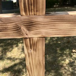 Handmade Wooden Memorial Cross – Custom or Blank 🌿