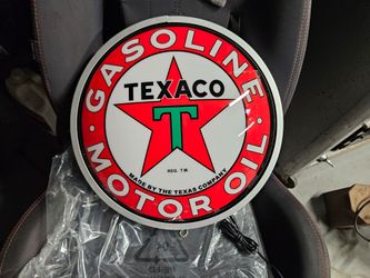 Texaco Gasoline Motor Oil backlit LED lighted sign