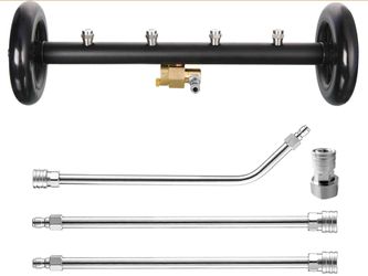 Tool Daily Undercarriage Pressure Washer Attachment 16 Inch, Dual-Function Undercarriage Cleaner For Power Washer And Garden Hose, Under Car Wash Wate