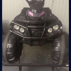 Hikiddo Kids ATV 4 Wheeler, 24V Kids Ride on Toy for Big Kid w/Bluetooth, 400W Motor - Black