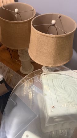 Decorative glass stands