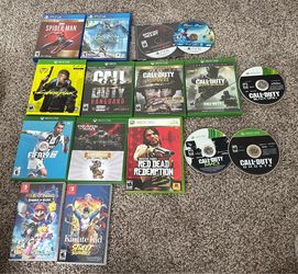 Ps5, Xbox and Nintendo switch games( read description)