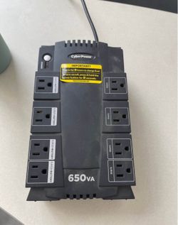 Cyber Power 650VA Battery Backup & Surge Protector