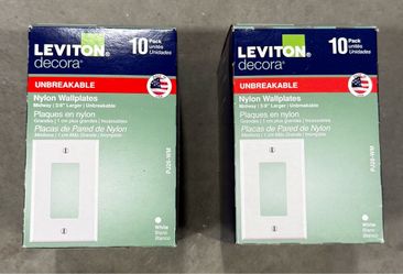 Leviton Decora Nylon Wallplates 10-Pack x2