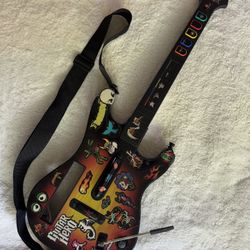 Nintendo Wii Guitar Hero Red Octane Controller Guitar 95455.805 Not Tested