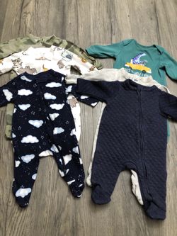 0-3 Old Navy Baby Boy Jumpers 6 Total