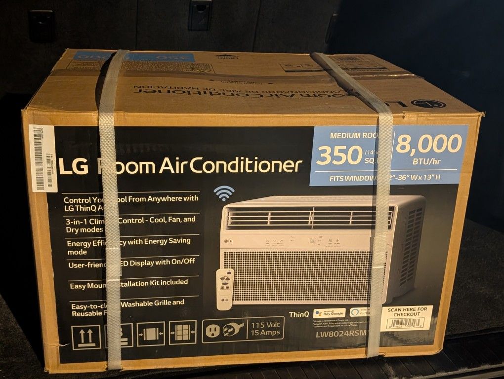 LG New Air Conditioner 8,000 Btus