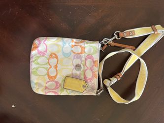 Coach Signature Crossbody Bag Multicolor Pastel