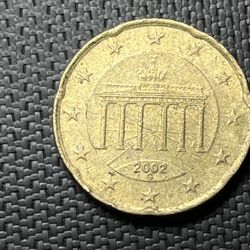 2002 Twenty Cent Euro Coin 