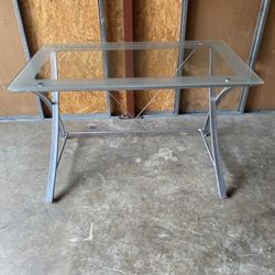 2 Glass Top Desks