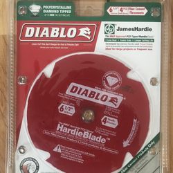 Diablo HARDIEBlade 6-1/2 in. x 4-Tooth Polycrystalline Diamond (PCD) Tipped Fiber Cement Circular Saw Blade