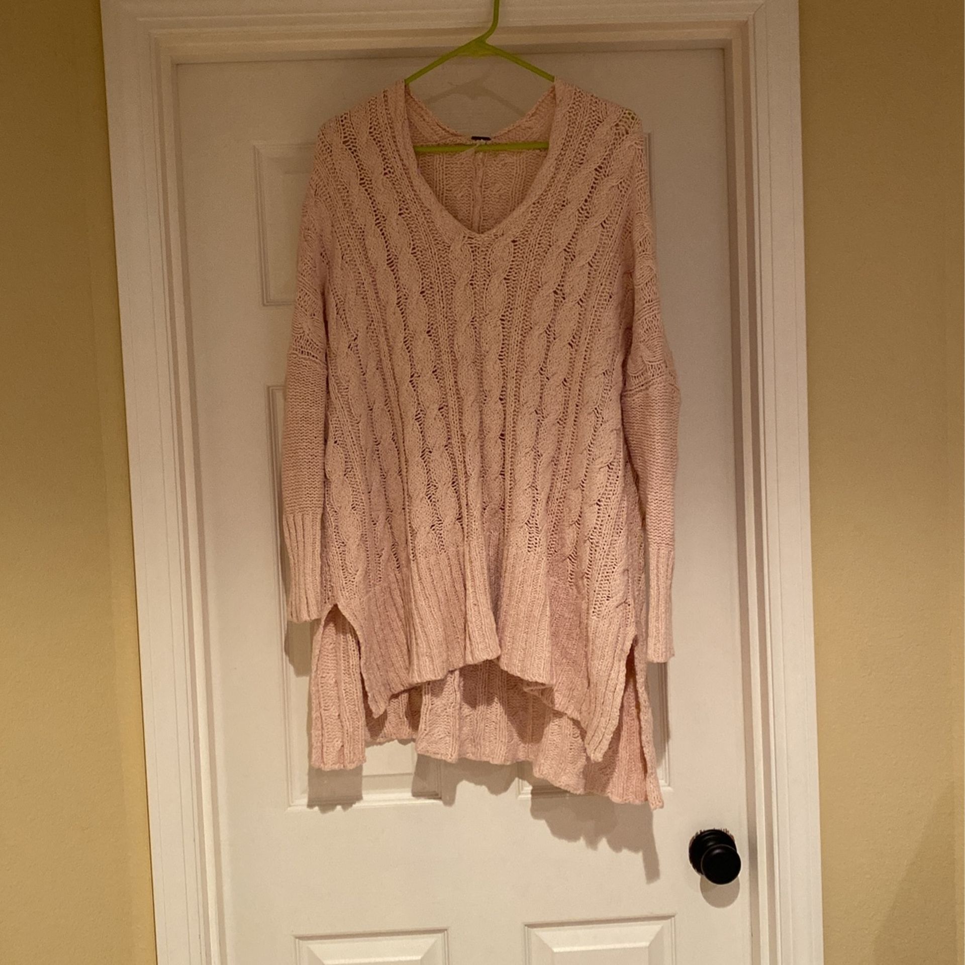 Free People Cable Knit Sweater