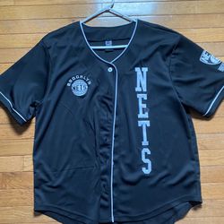 Brooklyn Nets Baseball Jersey