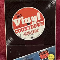 The Vinyl Countdown Card Game NEW and SEALED! 