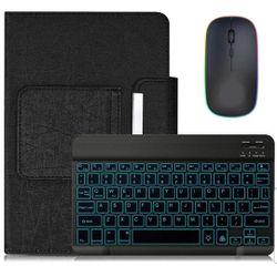 Universal Backlit Keyboard Case Mouse For Universal Android Tablets 7" 8" 9" 10"