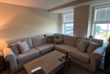 Light Grey, Jordan's Furniture Sectional Sofa
