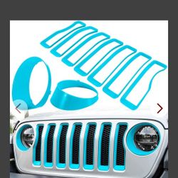 Grille/Headlight Inserts Wrangler JL/JLU 2018-23