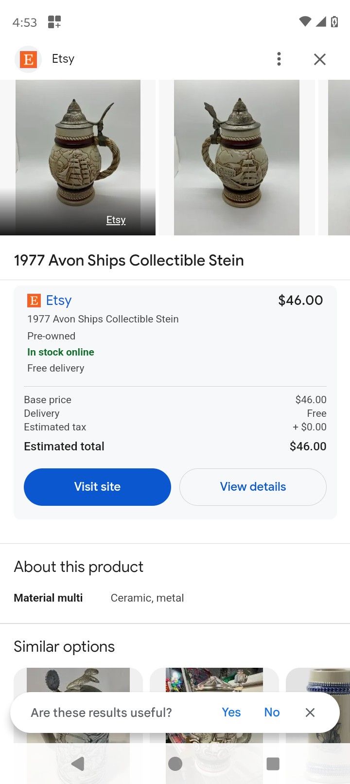 Collectible Stein