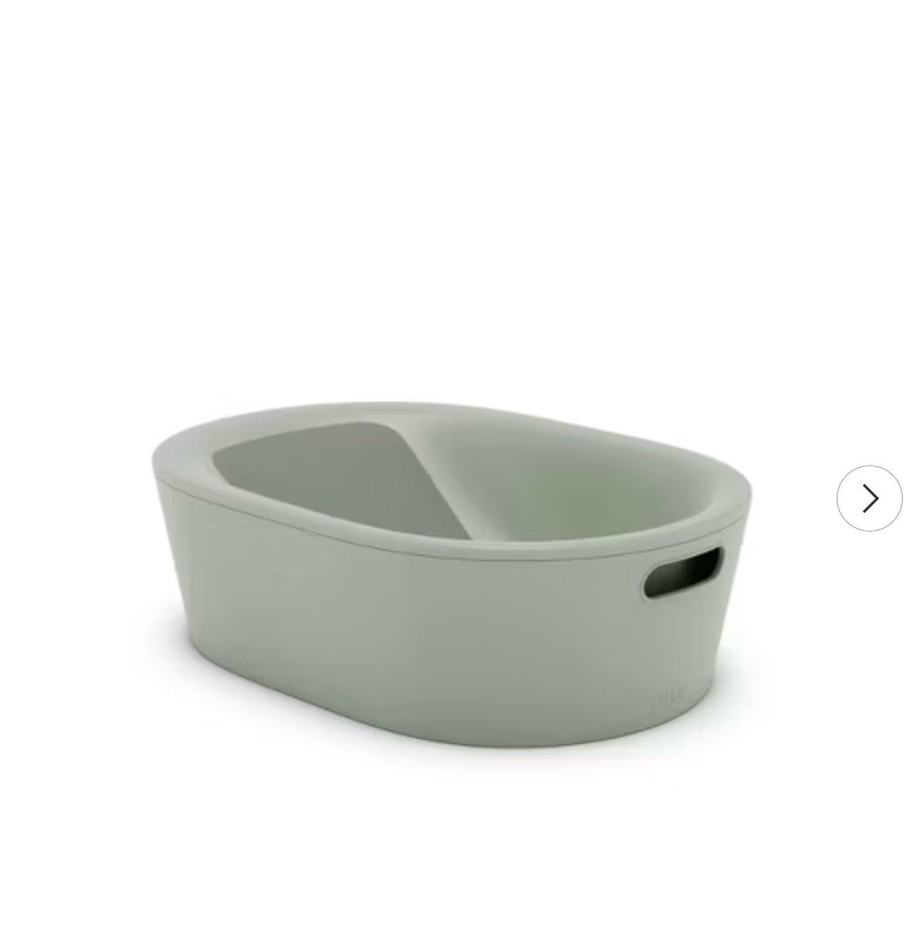 Lalo 3-in-1 Bath Tub - Sage: Reclining Seat, Baby Bath, EVA Material, 65 lbs Capacity