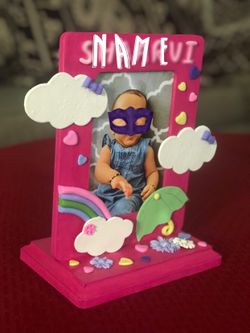 Personalized cute wooden photo frame