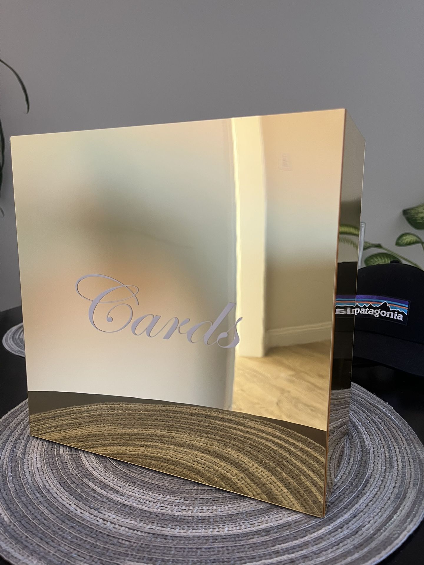 Gold Acrylic Card Box