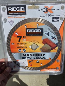 Rigid 7in diamond blade
