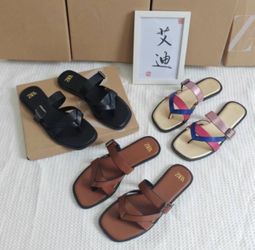 Zara Sandals – Black & Rainbow – Size 37–40