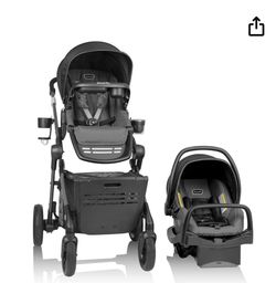 Evenflo Pivot Troop Child and Pet Modular Travel System (Rhodesboro Black)