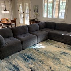 *Free Delivery* Gray Costco Modular Sectional Couch Sofa