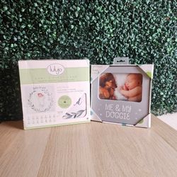 Baby Photo Backdrop and Picture Frame Set