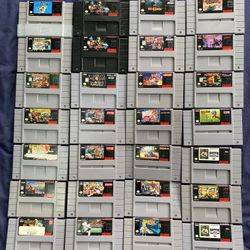2 Super Nintendo Consoles, 28 Games and Accessories