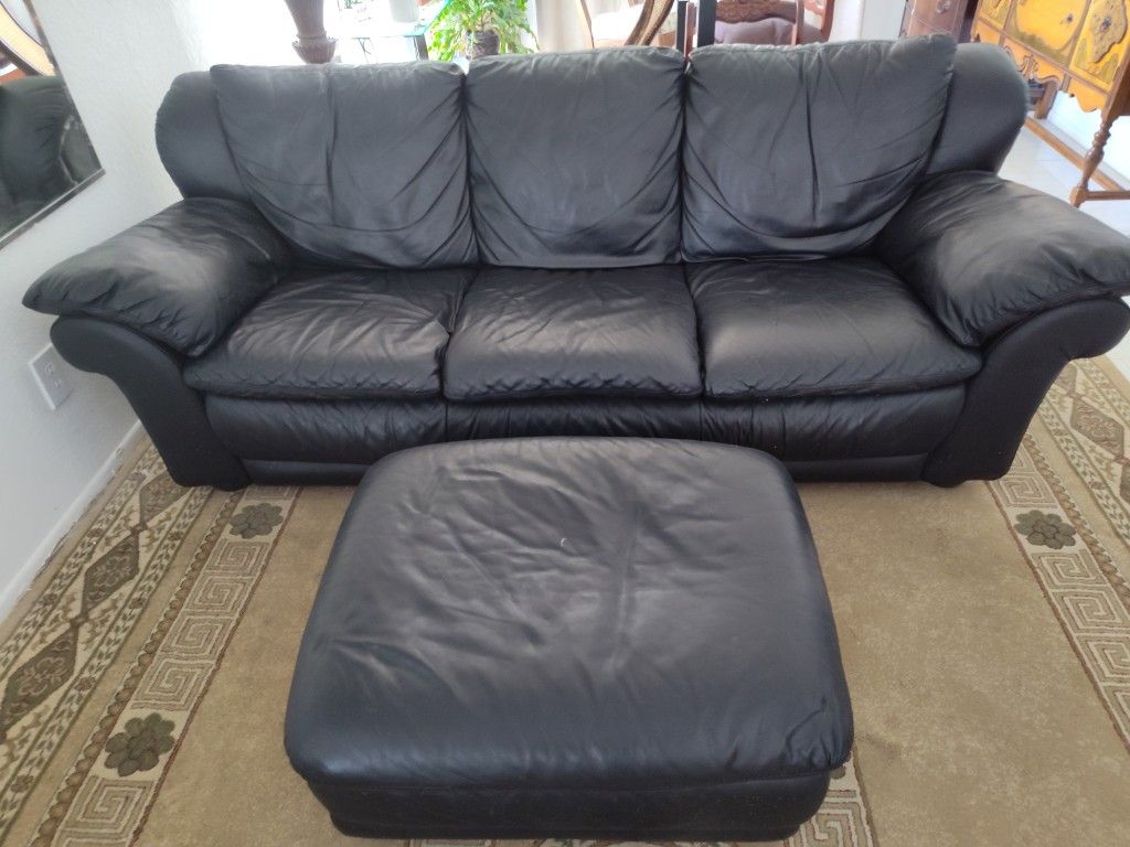 Italian Leather Livingroom Set