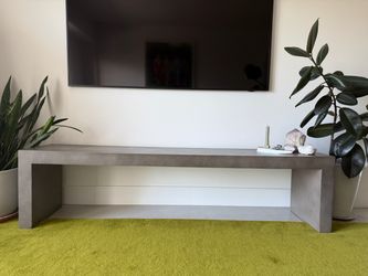 Grey cement bench / table - 6ft long