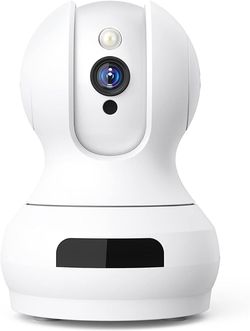 Pet Camera, Indoor Camera with Pan Tilt Zoom, WiFi Camera Indoor with Remote Viewing, Baby Monitor with Camera and Audio, Night Vision, Motion Detecti