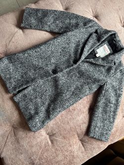 Cat & Jack Kids Herringbone Wool Blend Coat